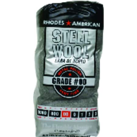 Rhodes American 00 Grade Very Fine Steel Wool Pad PK12 10121100